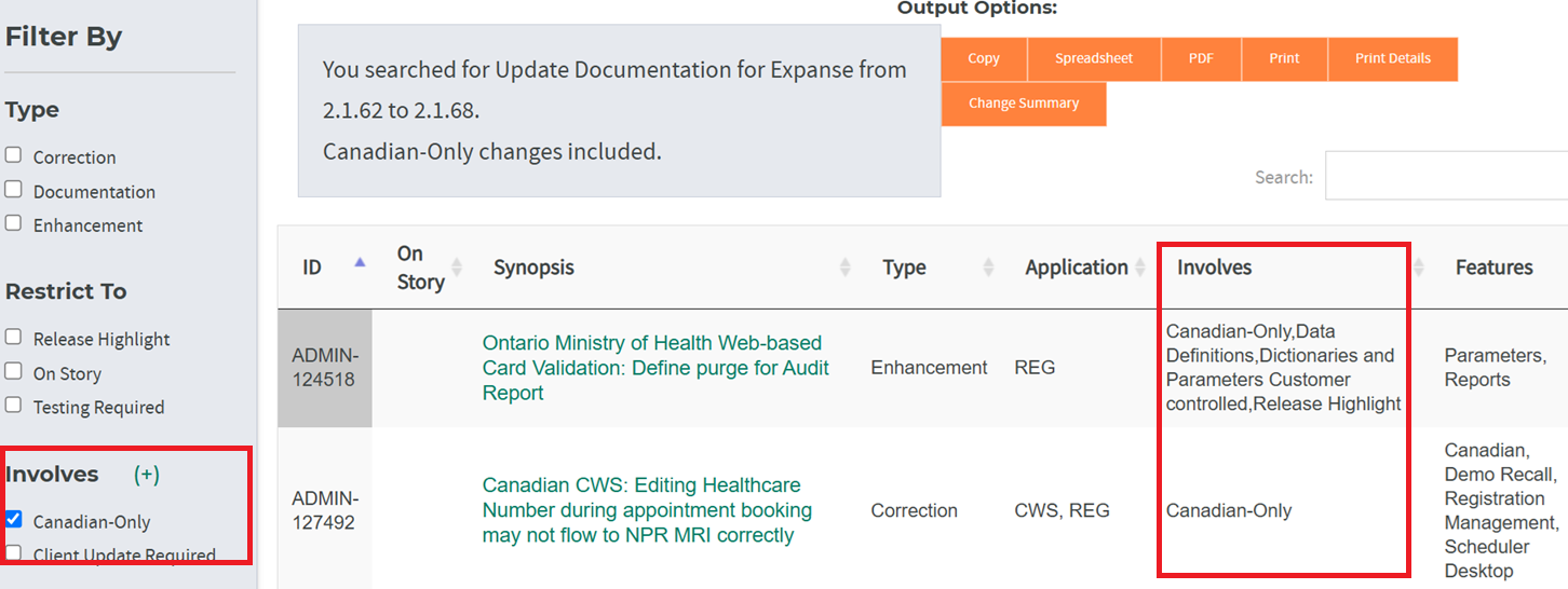 Change Involves Canadian Only