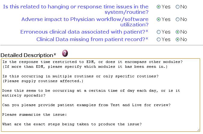 Performance Issue Questions